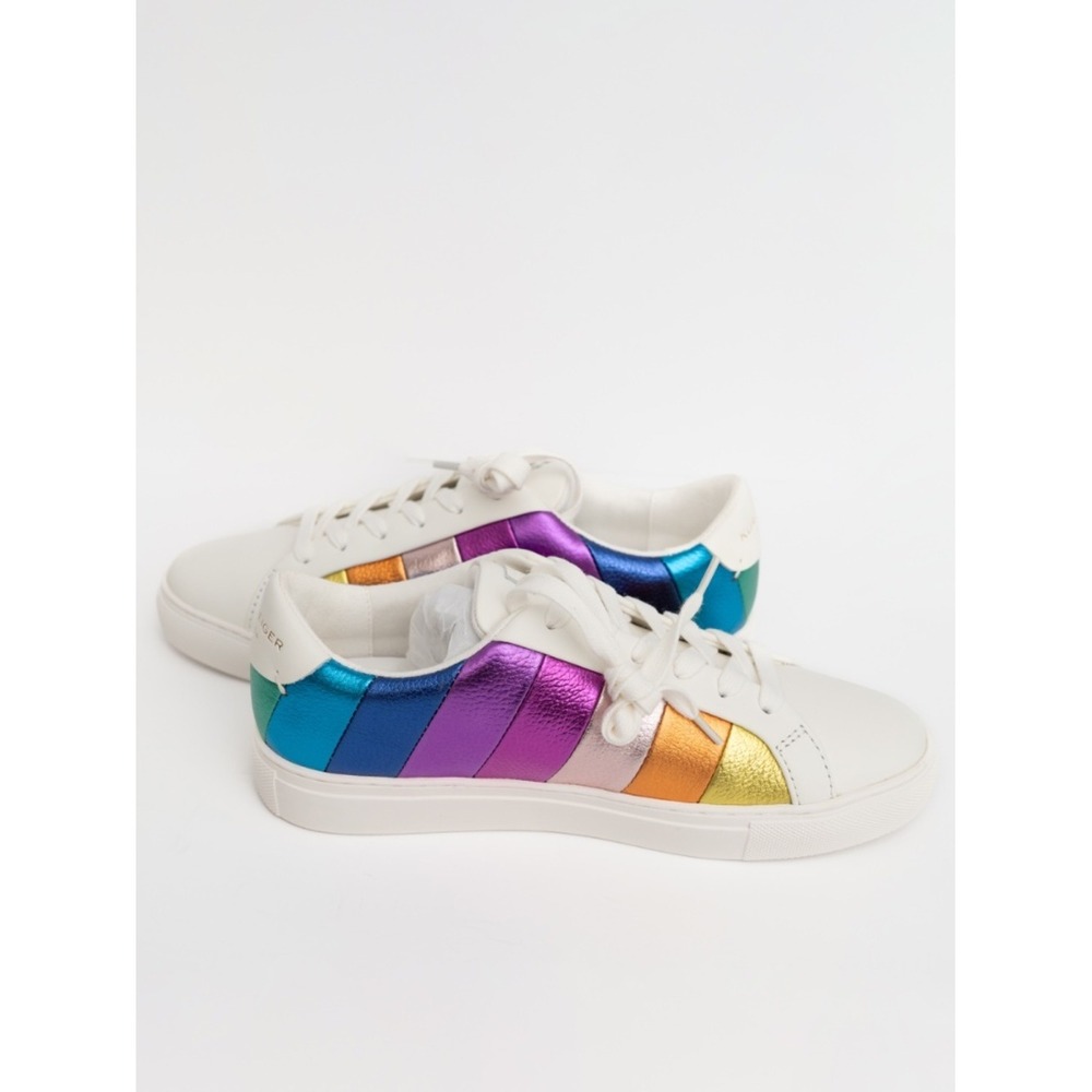 KURT GEIGER LONDON | New! Women's Lane Stripe Low-Top Sneakers - Picture 8 of 12